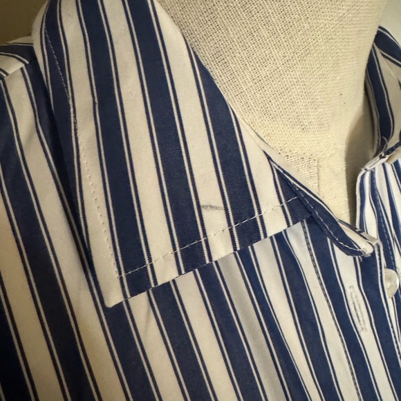 Brooks Brothers Striped Belted Shirt Dress In Cotton size 4 - Picture 6 of 9